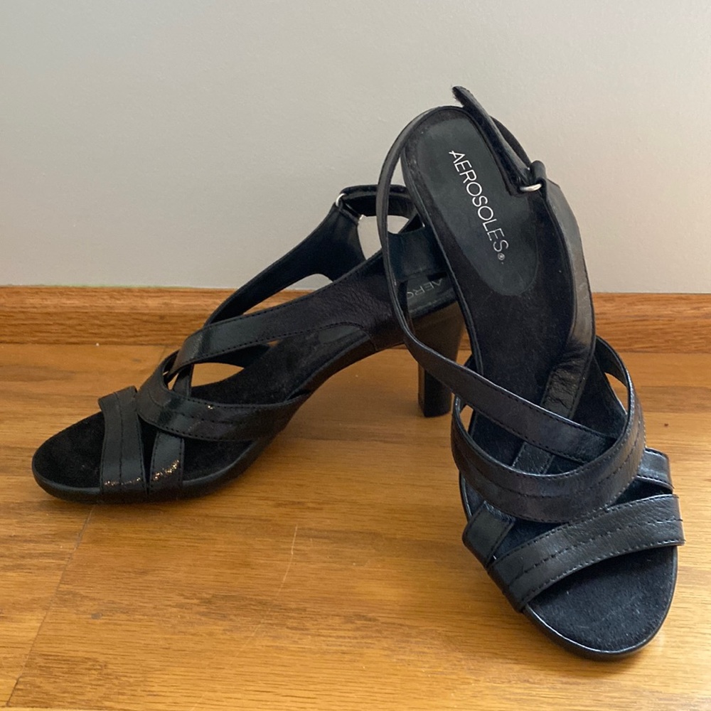 Aerosole Black Sandals